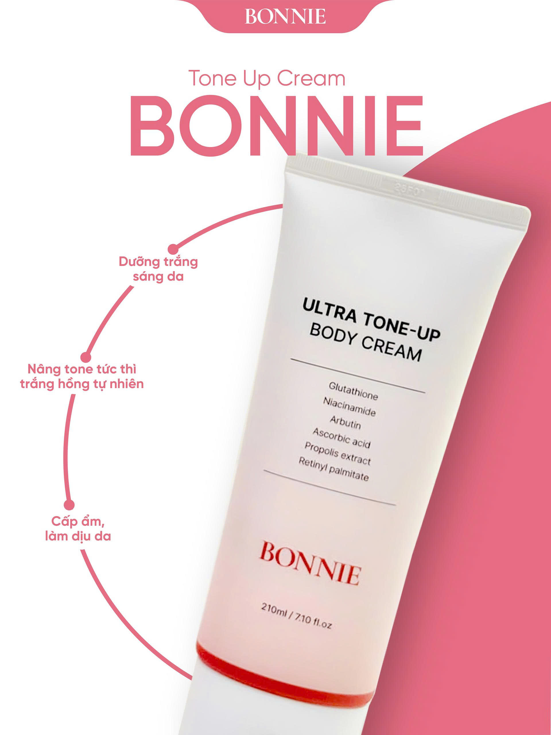 Kem Dưỡng Body Nâng Tone BONNIE - Ultra Tone Up Body Cream